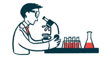 anca associated vasculitis | ANCA Vasculitis News | illustration of researcher using microscope with blood vials nearby