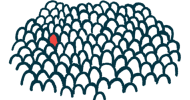 Illustration of a lone person highlighted in red among a crowd.