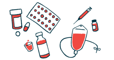 An illustration shows different types of medications, from liquids and capsules to an injection needle to a bag for intravenous therapy.