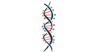An illustration depicts a strand of DNA.
