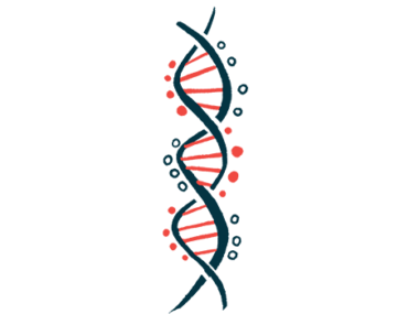 An illustration depicts a strand of DNA.
