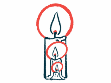 A melting candle indicates lessened mortality.