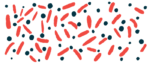 An illustration of bacteria in the bloodstream.